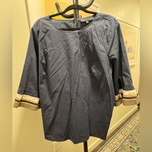 Blue ruffle sleeve blouse Eloquii - size 22